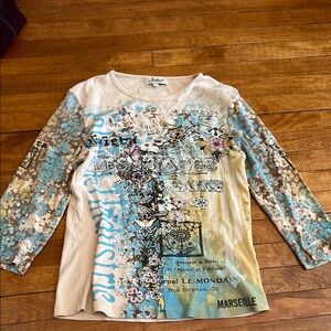 Vintage Graphic Long Sleeve Top